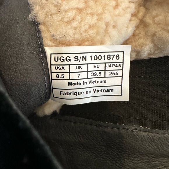 Ugg Leather Women's Black Knee-High Boots - Picture 10 of 15